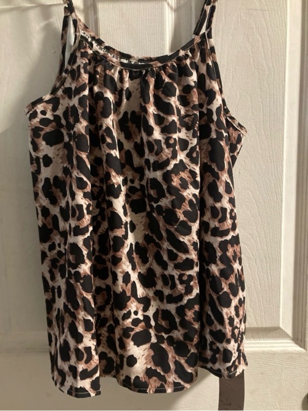 ROMWE Leopard-Print Sleeveless Mini Dress Medium Size NWT